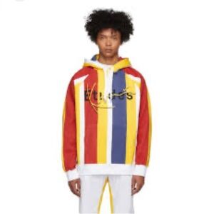 Etudes Colorful Striped Hoodie.  Size-Medium